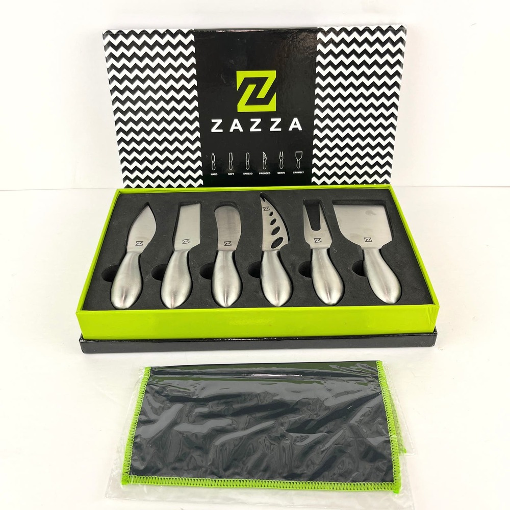 Zazza 6 Piece Cheese Knife Set Stainless Steel
